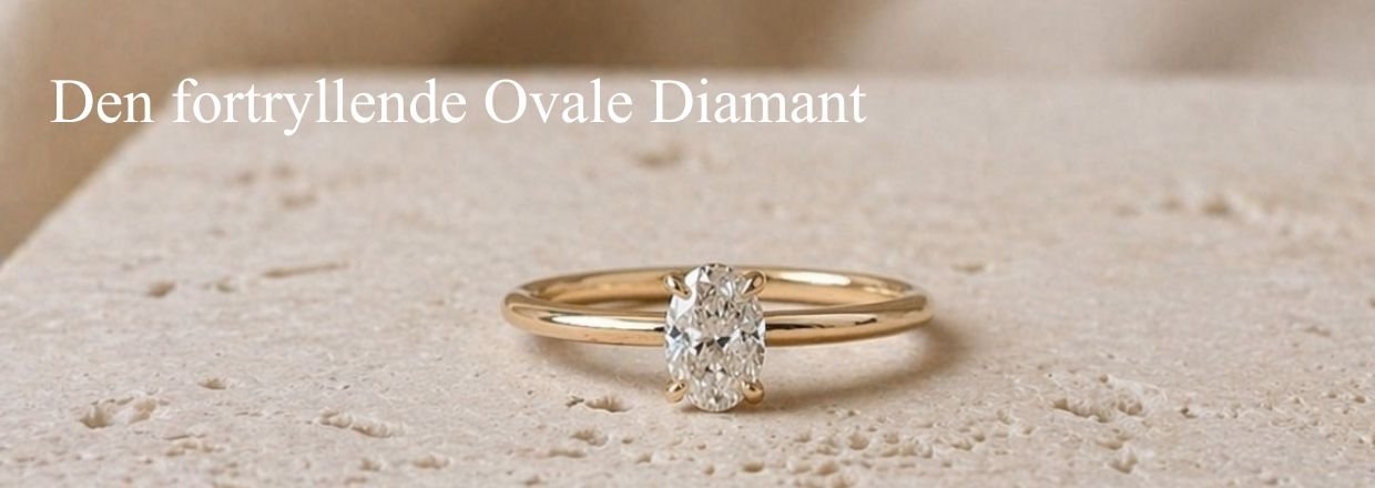 Oval diamantring