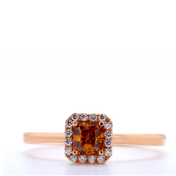 ROSET DIAMANTRING I ROSA GULD