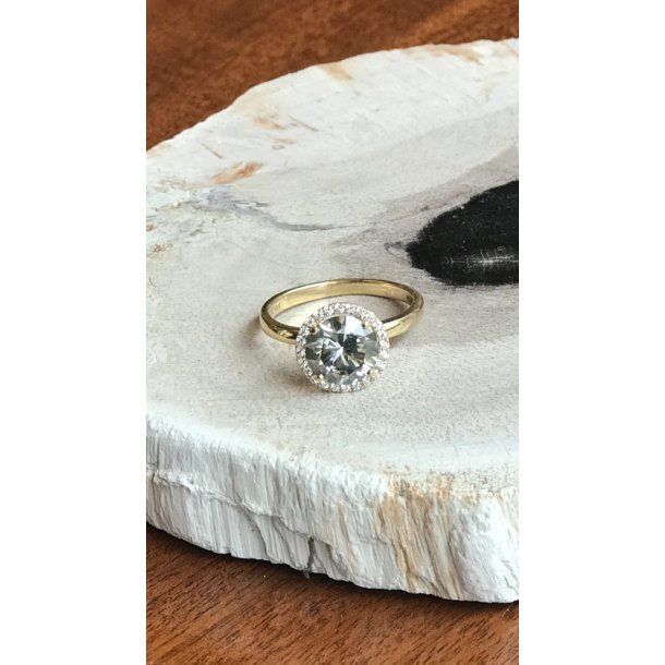 DIAMANTRING MED 2.10 DIAMANT BL�GR�
