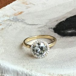 DIAMANTRING MED 2.10 DIAMANT BLGR