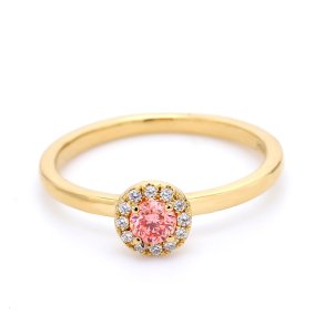 ROSETRING MED PINK DIAMANT