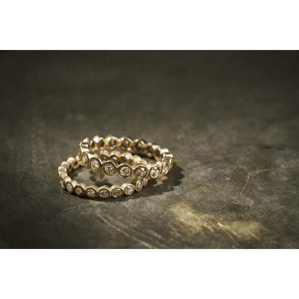 ALLIANCERING CHAMPAGNE 0.60 CT