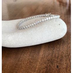 TENNISARMBND i 18 kt guld &amp; 8.00 ct. diamanter