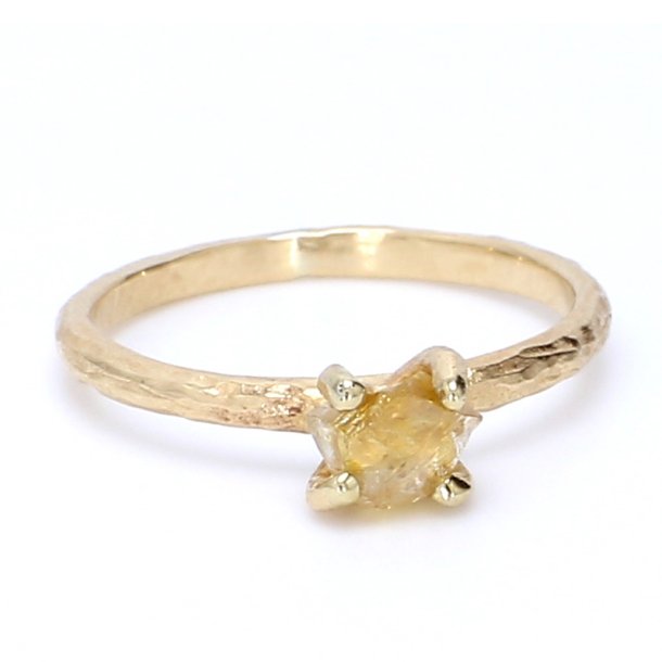 R� DIAMANT RING GUL
