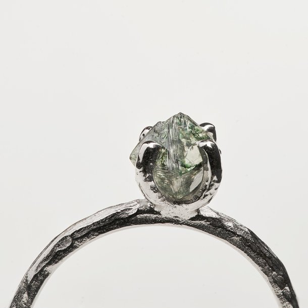 ROUGH DIAMANT RING BL�GR�N
