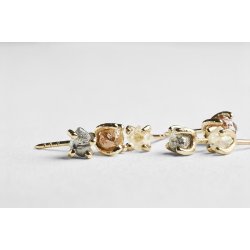 VIELSESRING R� DIAMANT &amp; HVIDGULD 