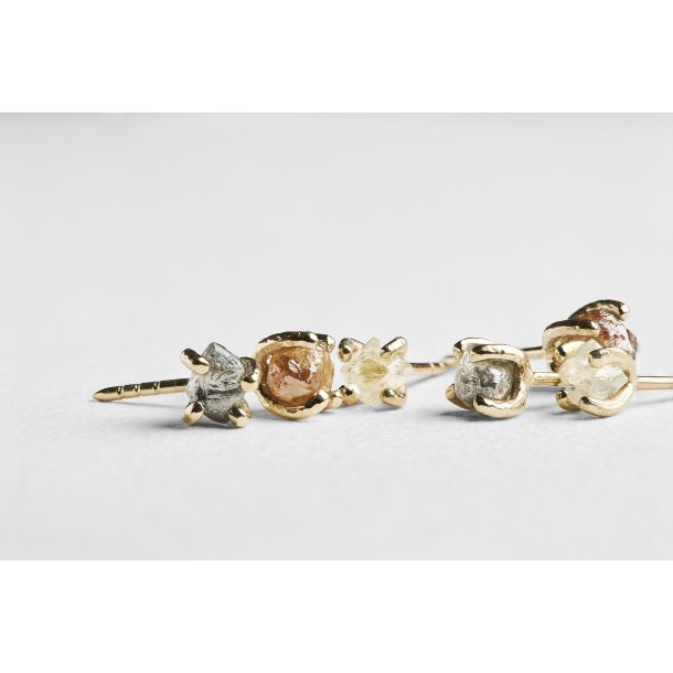 VIELSESRING R� DIAMANT &amp; HVIDGULD 
