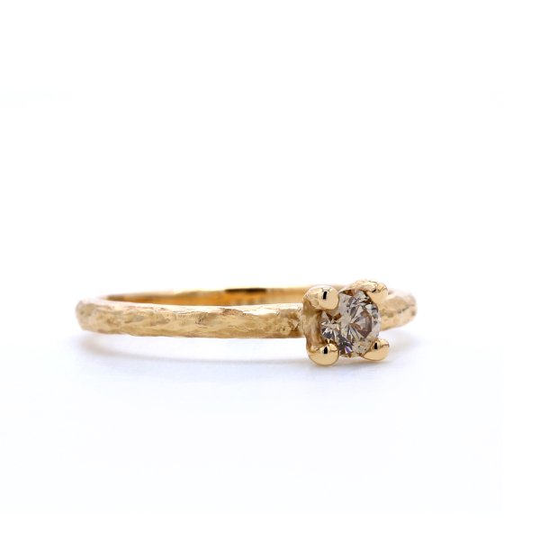 RING MED CHAMPAGNE DIAMANT 0.20 CT
