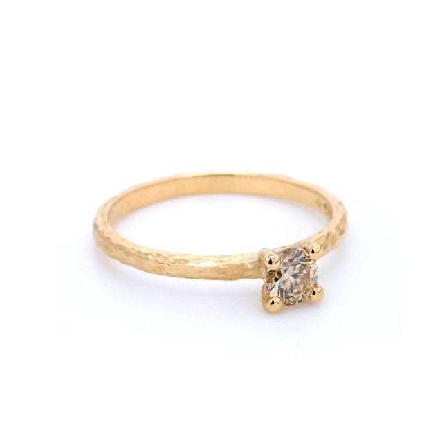 DIAMANTRING MED CHAMPAGNE DIAMANT