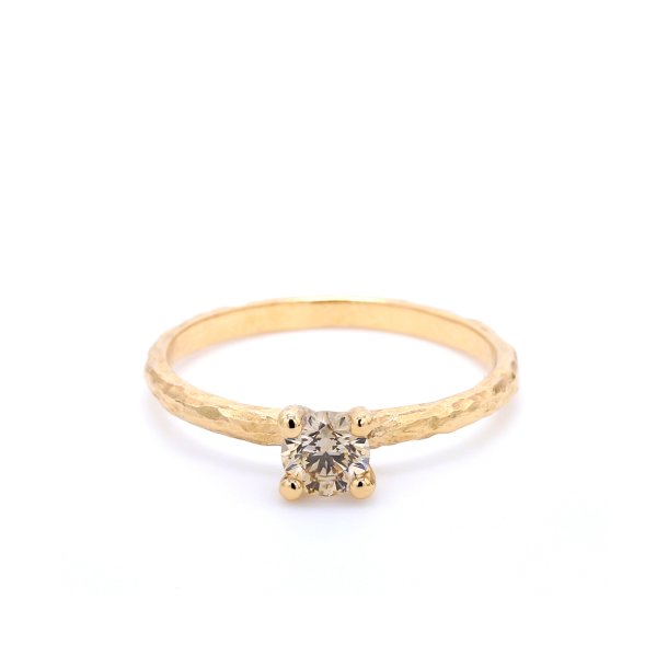 DIAMANTRING MED CHAMPAGNE DIAMANT