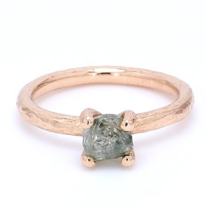 ROSA GULD RING R DIAMANT