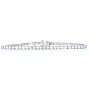 Tennisarmb�nd hvidguld med 5.10 - 5.60 ct. diamanter