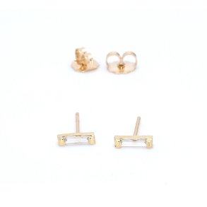 RESTIKKER I GULD BAGETTE DIAMANT