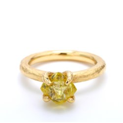 RING MED INTENSE YELLOW R DIAMANT