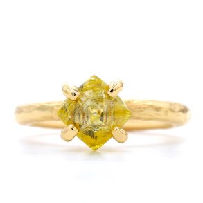 RING MED INTENSE YELLOW R DIAMANT