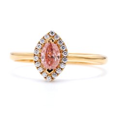 DIAMANTRING MED PINK DIAMANT
