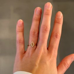 DIAMANTRING MED PINK DIAMANT