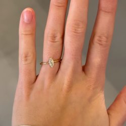 DIAMANTRING OVAL DIAMANT