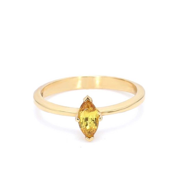 RING MED GUL SAFIR
