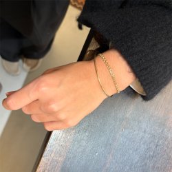 ARMRING I MASSIVT 14 KT. GULD