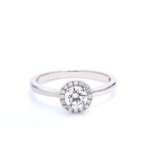 HALO ROSETRING MED 0.50 CT DIAMANT TW/VS