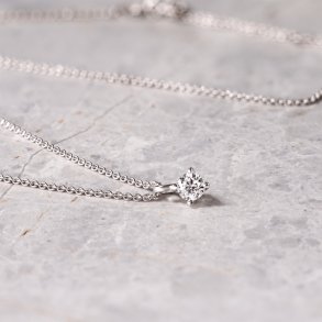 DIAMANT VEDH�NG HVIDGULD