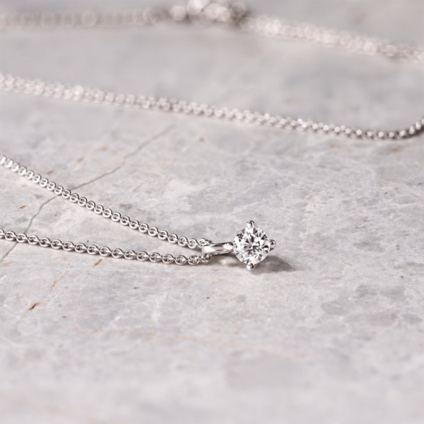 DIAMANT VEDH�NG HVIDGULD