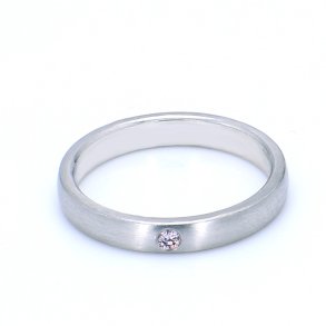 HVIDGULDS RING PINK DIAMANT