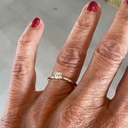 KLASSISK DIAMANTRING GLAT