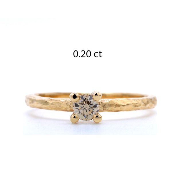 DIAMANTRING MED CHAMPAGNE DIAMANT