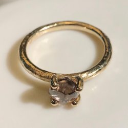 ROUGH DIAMANT RING CHAMPAGNE