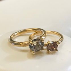 ROUGH DIAMANT RING CHAMPAGNE