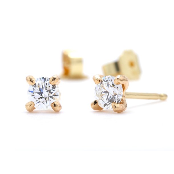 DIAMANT RESTIKKER MED 2 X 0.50 CT DIAMANT TW/VS-VVS