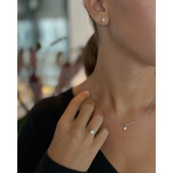 DIAMANTRING I HVIDGULD