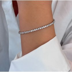 Tennisarmb�nd i hvidguld med 1.00 ct. diamanter