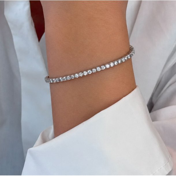 Tennisarmb�nd i hvidguld med 1.00 ct. diamanter