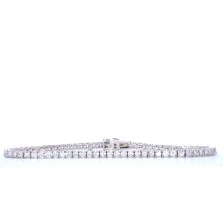 TENNISARMBND i 18 kt hvidguld &amp; 1.00 ct. diamanter