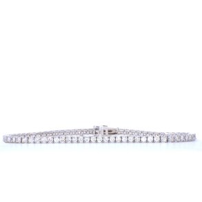 TENNISARMBND i 14 kt hvidguld & 1.00 ct. diamanter