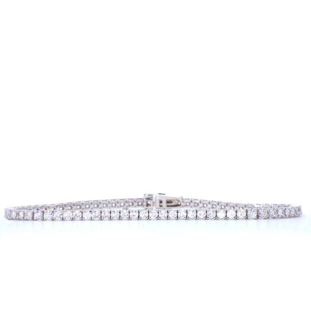 TENNISARMBND i 18 kt hvidguld &amp; 1.00 carat diamanter 18 cm