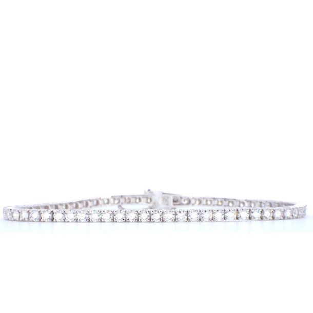 TENNISARMBND i 18 kt hvidguld &amp; 2.00 carat diamanter