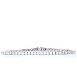 TENNISARMBND i 18 kt hvidguld &amp; 3.00 ct. diamanter