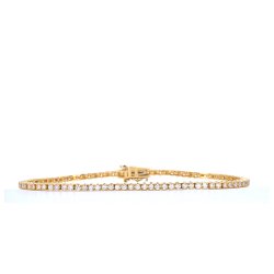 Tennisarmb�nd i guld 1 carat diamanter