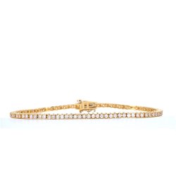 TENNISARMBND i 18 kt guld &amp; 2.00 ct. diamanter