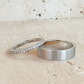 VIELSESRING ALLIANCERING HVIDGULD