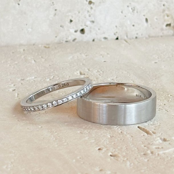 VIELSESRING ALLIANCERING HVIDGULD