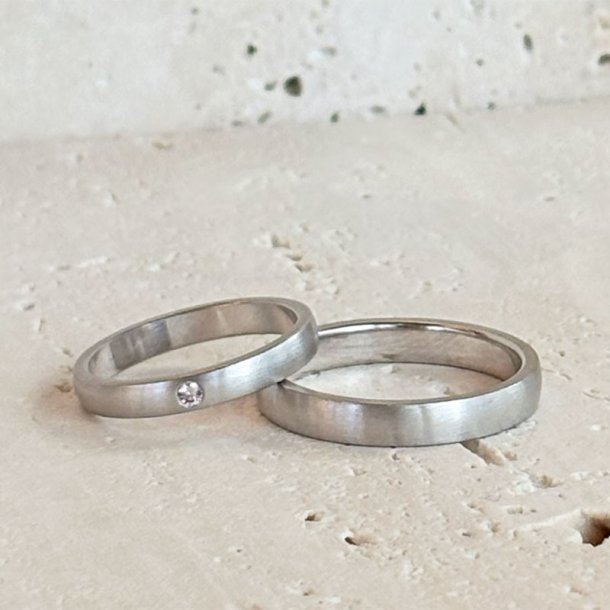 VIELSESRINGE S�T I HVIDGULD